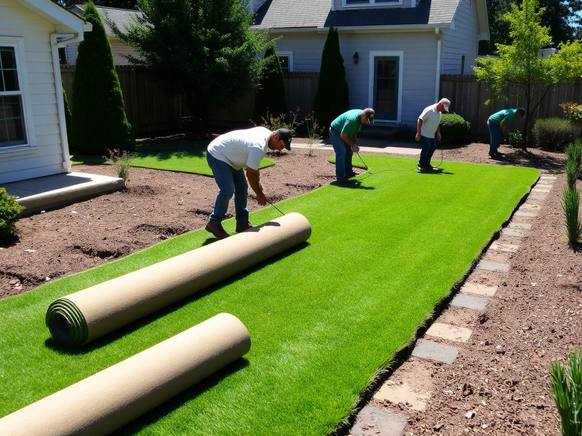 Backyard Install — sod work by Green Valley Sod in Central Florida