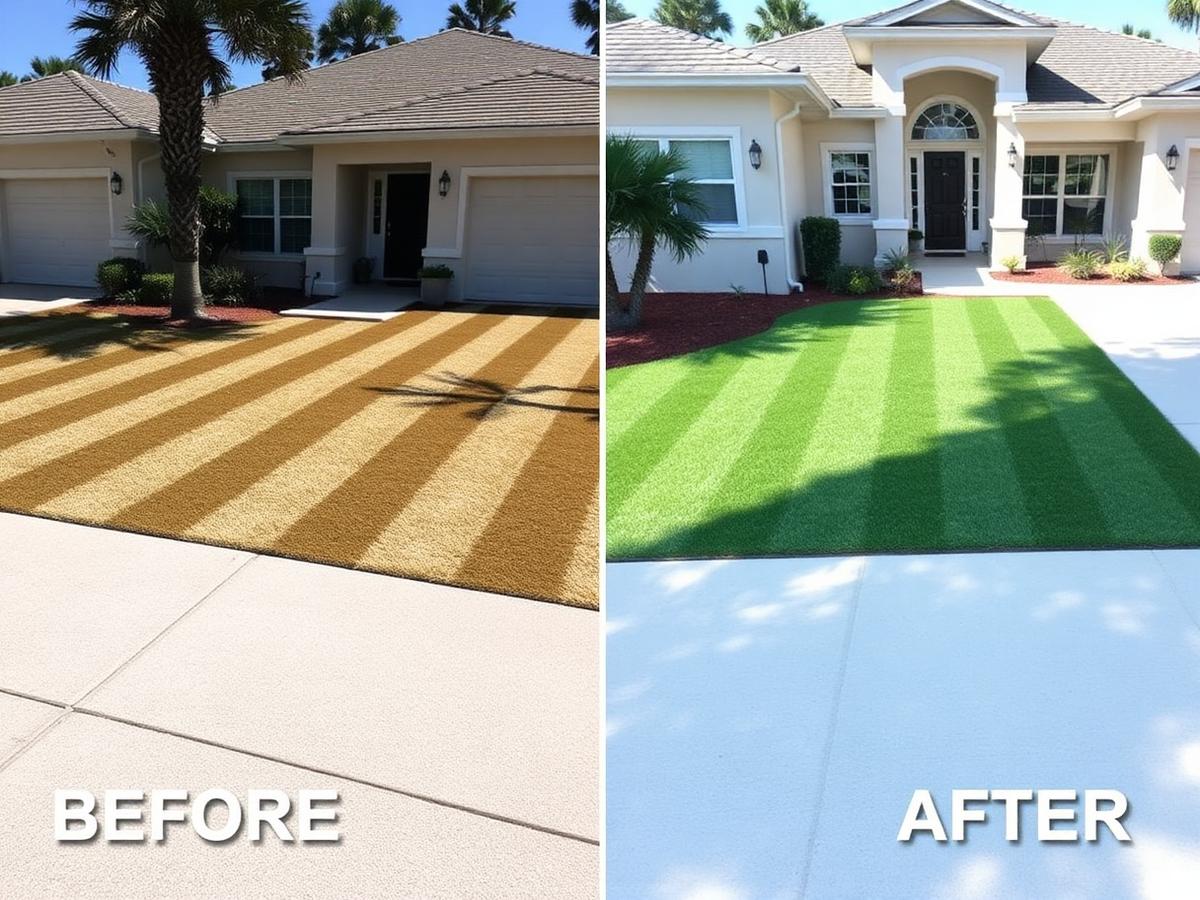 Front Yard Replacement — sod work by Green Valley Sod in Central Florida